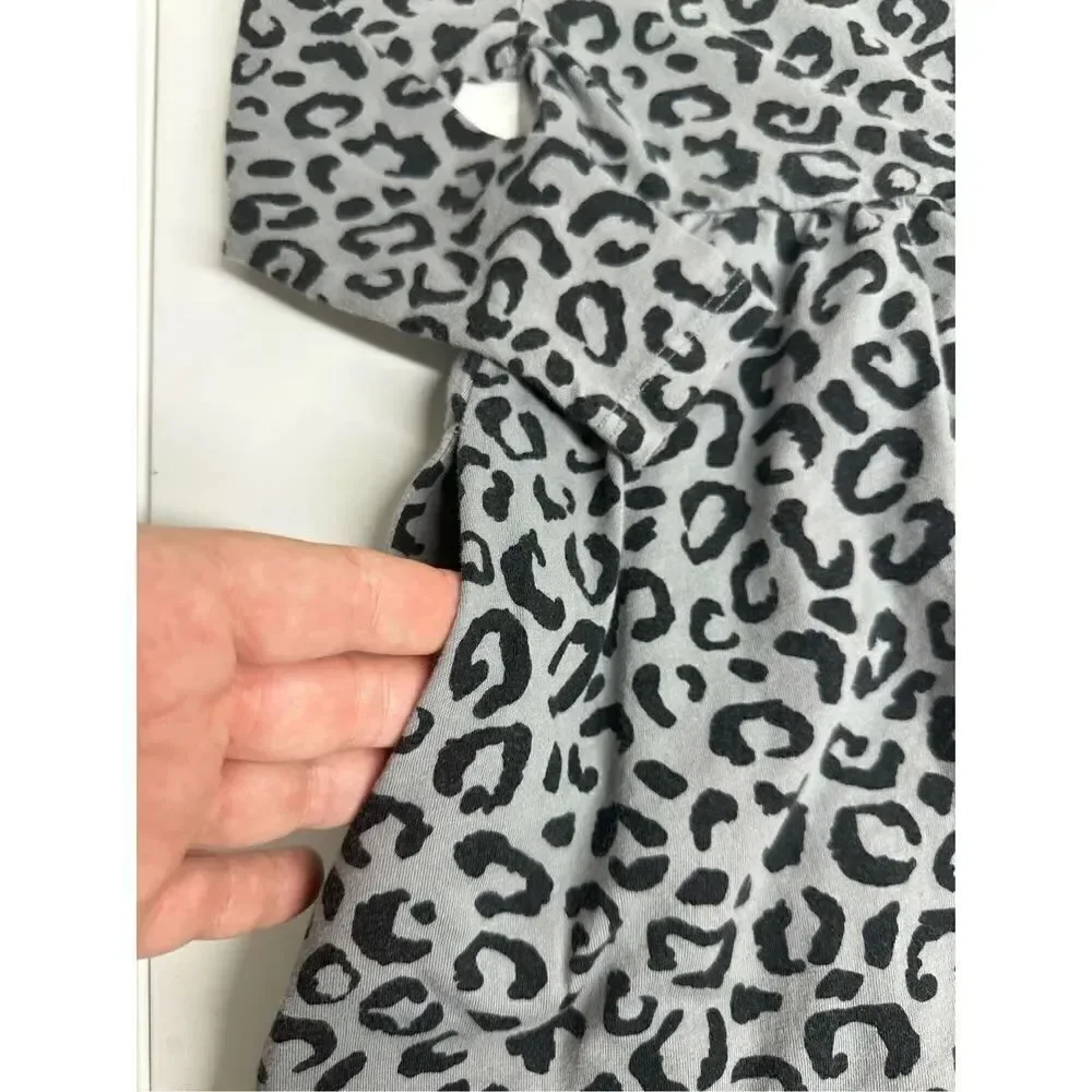 Old Navy Fit & Flare Girls Dress Leopard Print Size XS (5)